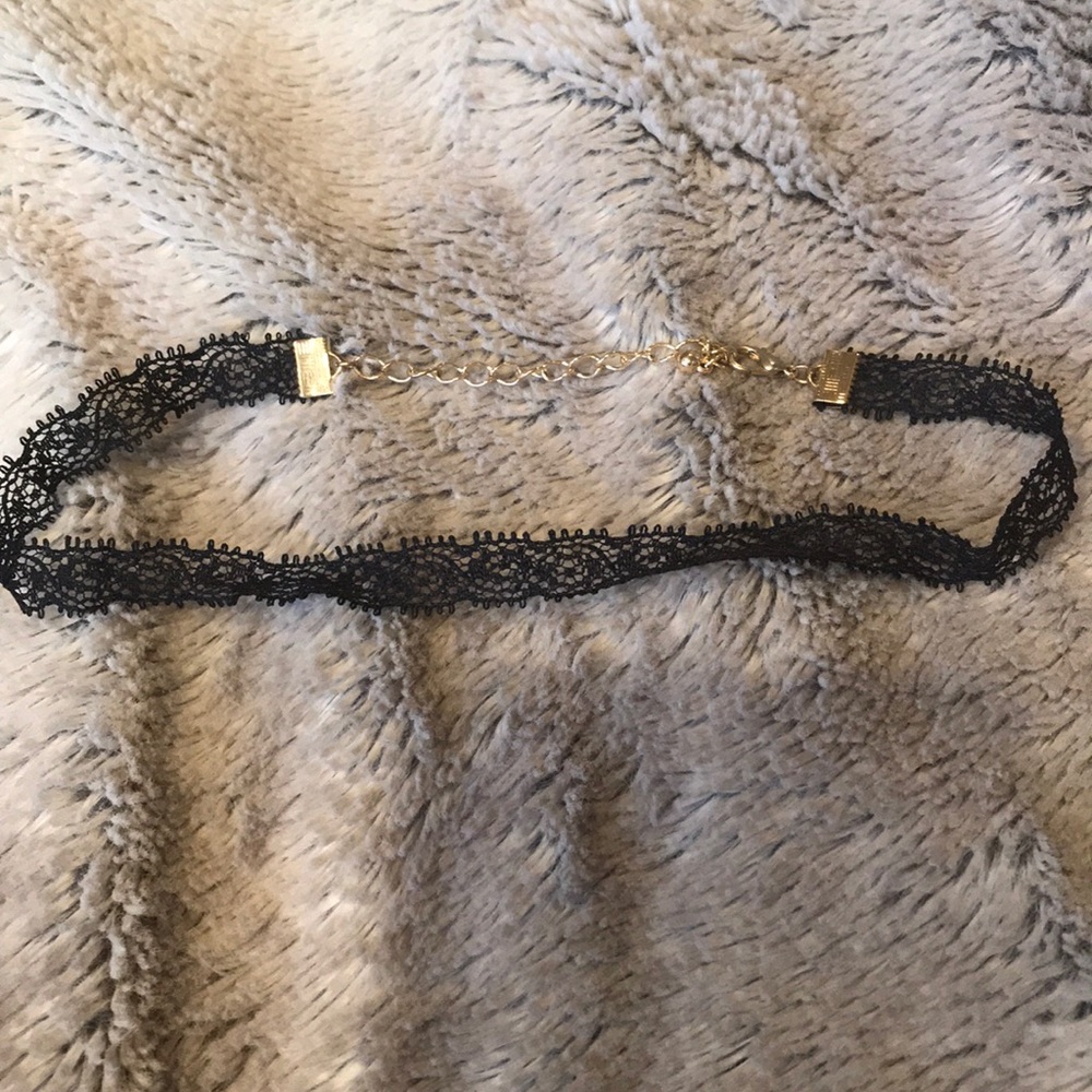 Black choker necklace